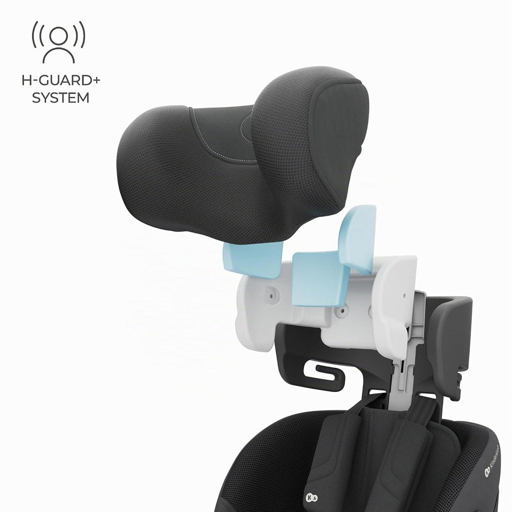 Kinderkraft I-GROW 2 PRO Child Seat 0-36 kg, I-SIZE 40-150 cm, 360 Degree Rotatable, Child Car Seat with Isofix Station, FWF and RWF, Adjustable Headrest/Backrest with Reclining Position, Black