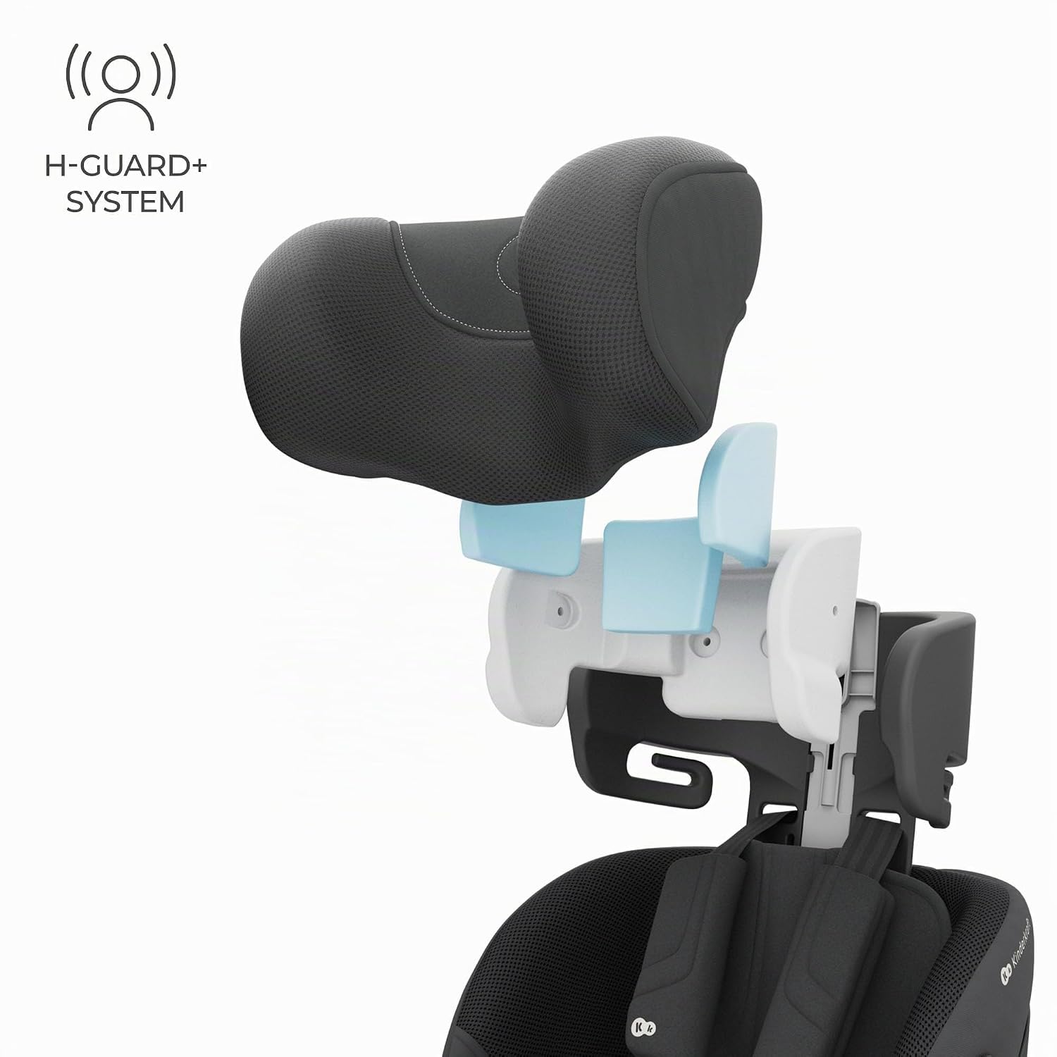 Kinderkraft I-GROW 2 PRO Child Seat 0-36 kg, I-SIZE 40-150 cm, 360 Degree Rotatable, Child Car Seat with Isofix Station, FWF and RWF, Adjustable Headrest/Backrest with Reclining Position, Black