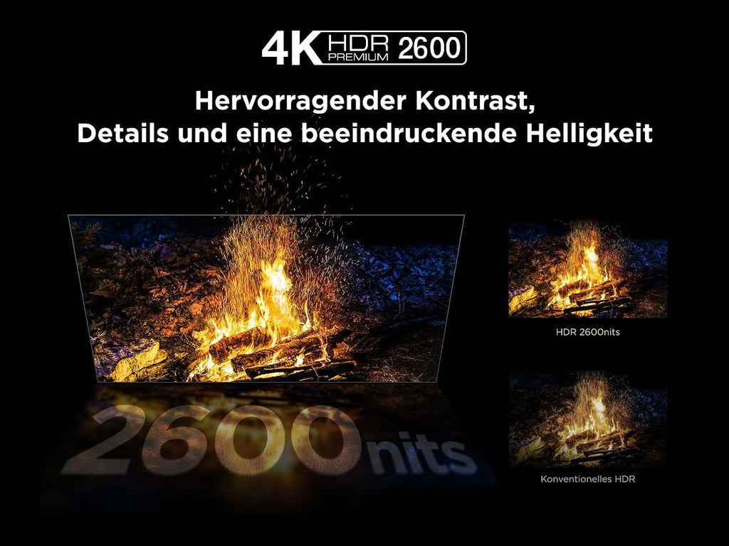 TCL 65C7K 65 Zoll QD-Mini LED Fernseher, 4K HDR Premium 2600, Smart Google TV mit 144Hz Motion Clarity Pro (Dolby Vision IQ & Atmos, CrystGlow HVA Panel, Audio von Bang & Olufsen, Game Master)