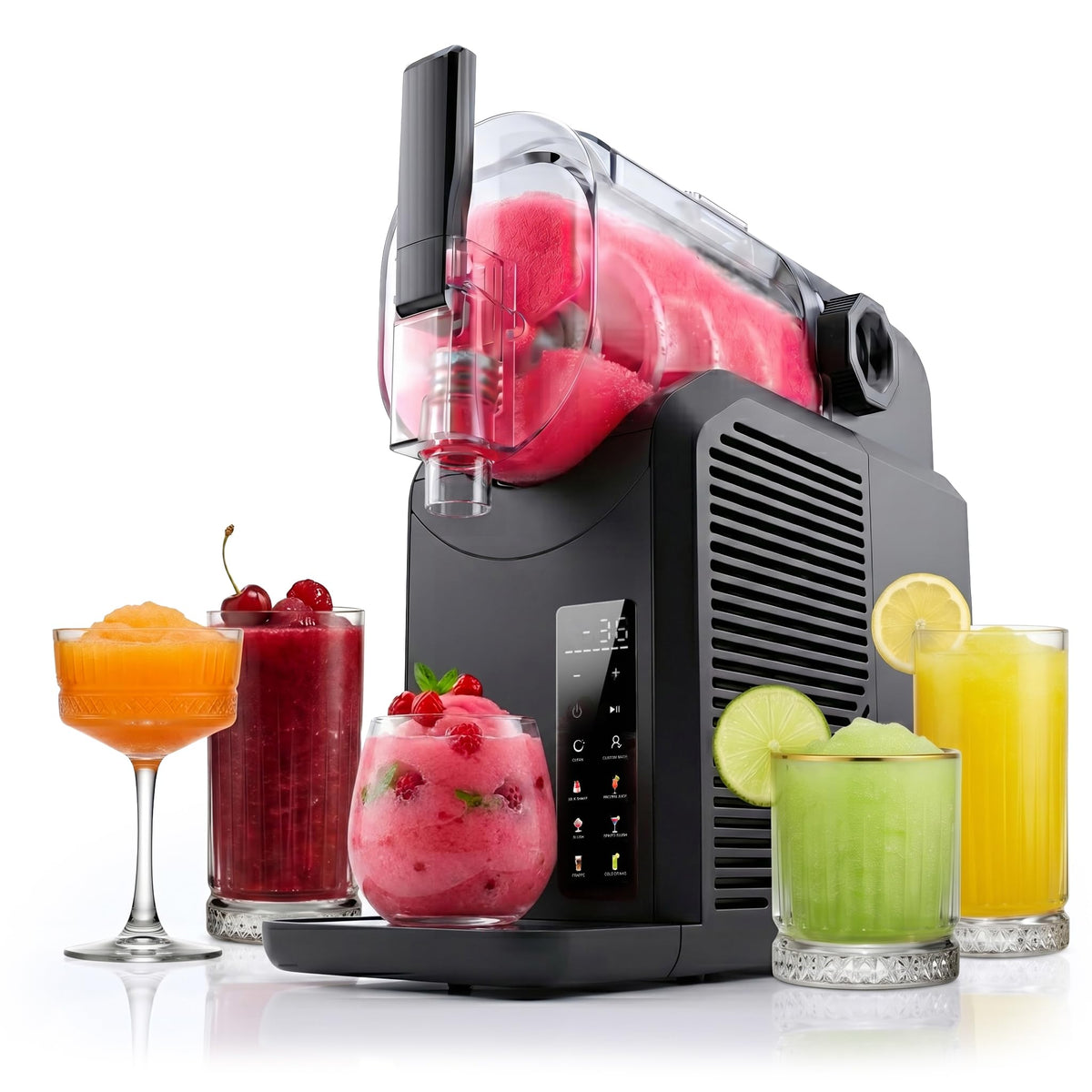 SEEGER MultiCream Eismaschine 10-in-1 1,5 L – SmartSpin, 3 EasyCups, Touchscreen, Schwarz