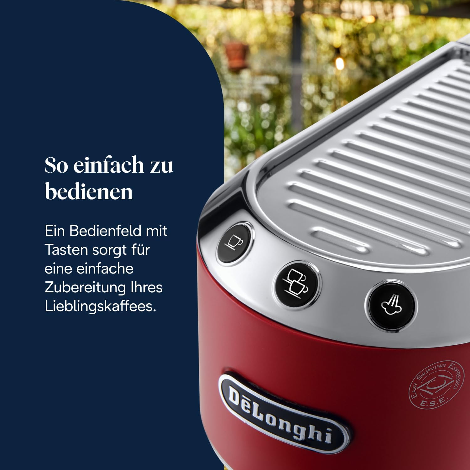 De'Longhi Dedica Style - Espressomaschine mit Manuellem Milchaufschäumer