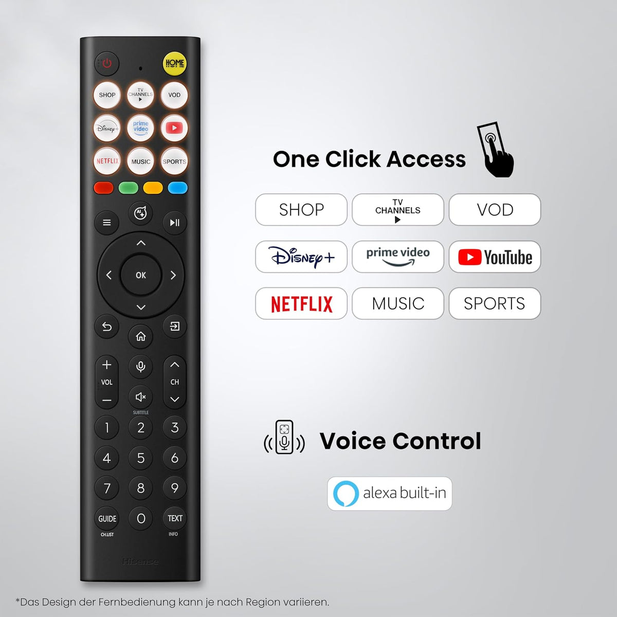 Hisense 43E7DS Fernseher 43 Zoll, 4K UHD QLED, Smart TV, Hi View AI Engine, 60Hz Game Mode Plus, Dolby Vision IQ, QLED Colour, Filmmaker, Smooth Motion, Airplay, Sprachsteuerung, 2026