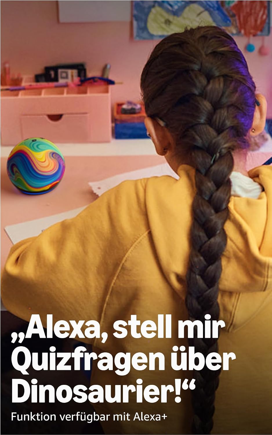 Echo Dot Kids (newest gen) | Wi-Fi and Bluetooth smart speaker with Alexa | With 1 year of Amazon Kids+ content | Stardust