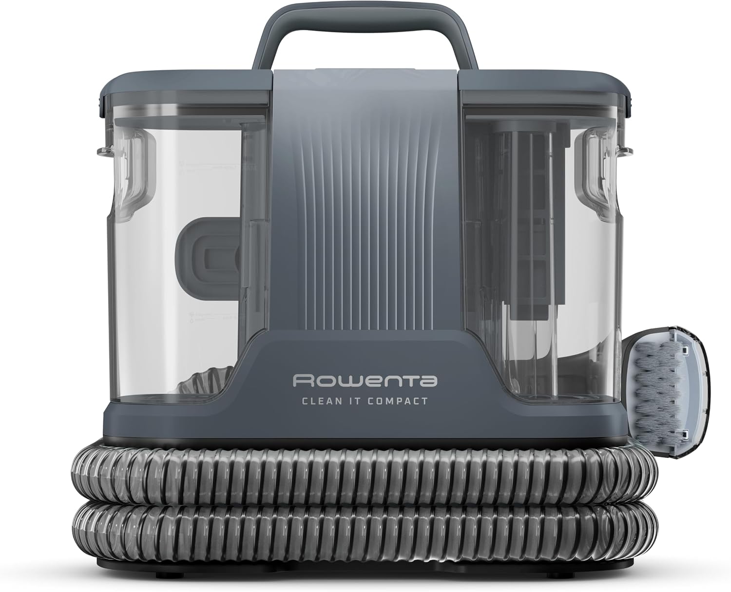 Rowenta Clean It Fleckenreiniger, tragbarer Multi-Reinigungs-Teppichreiniger, kompaktes Design, ideal für Haustierschmutz, 400 Watt, 1,5-Liter-Frischwassertank, Grau, IN3011F0