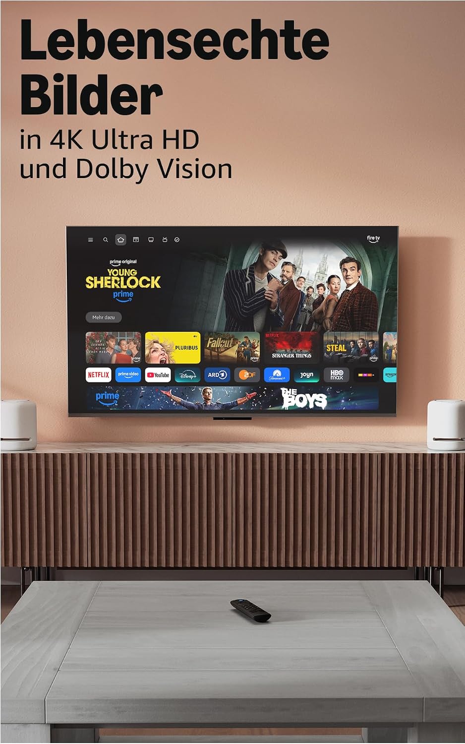 Amazon Fire TV Stick 4K Plus, supports Wi-Fi 6, Dolby Vision/Atmos, HDR10+