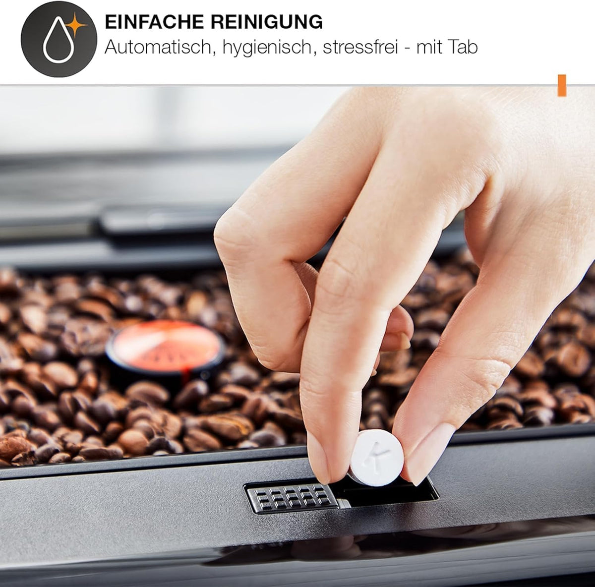 KRUPS Evidence One Kaffeevollautomat mit Milchschlauch, One-Touch-Cappuccino, 12 Getränkespezialitäten, 2-Tassen-Funktion, Farbdisplay, Kaffeemaschine, TÜV-Siegel, Schwarz, EA895N10