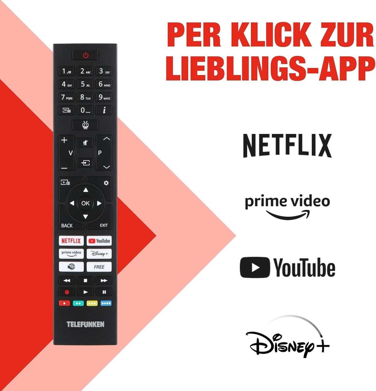 TELEFUNKEN XF40TP900S Fernseher 40 Zoll (100 cm) Smart TV Full HD Auflösung