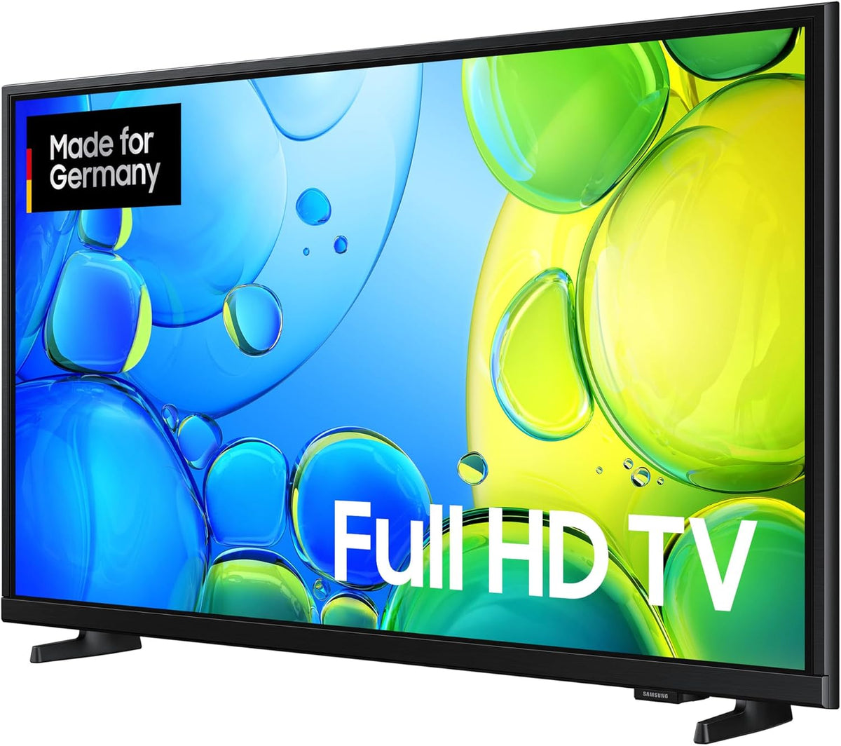 Samsung Full HD F6009F 32 Zoll (81 cm) LED Flachbildfernseher, PurColor-Technologie, HDR, Object Tracking Sound Lite, Knox Security, One UI Tizen, Smart TV, Unbegrenzt kostenlose Inhalte