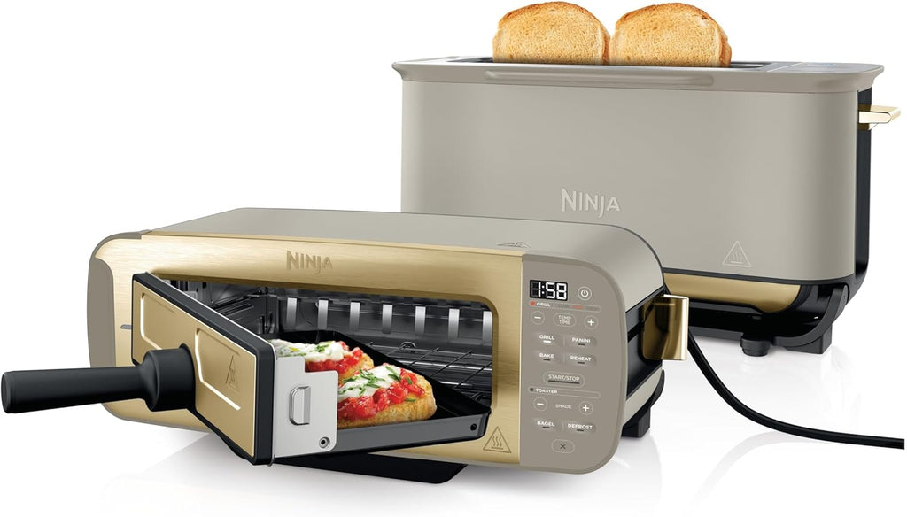 Ninja Foodi 3-in-1 Toaster, Elektrogrill mit Deckel, ST202EUSTGD