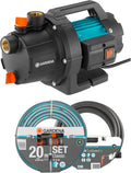 Gardena 09011-47 Gartenpumpen-Set 3000/5, bis zu 3.000 l/h mit schlauchset