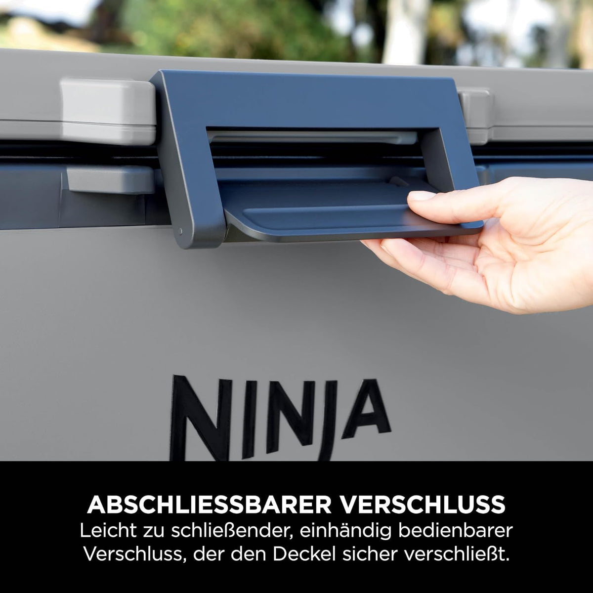 Ninja FrostVault Kühlbox mit Rollen und Isolierung, Schiefergrau, FB230EUGY
