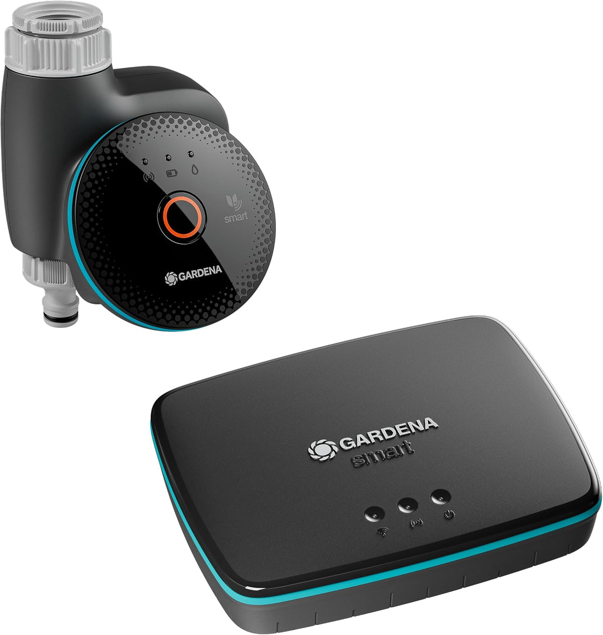 Gardena smart Water Control Set Bewässerungssteuerung; smart: Datengesteuerte Bewässerung*, Smart Home Integration*, Clevere Bewässerung, Hochwertige Ventiltechnik (19043-20)