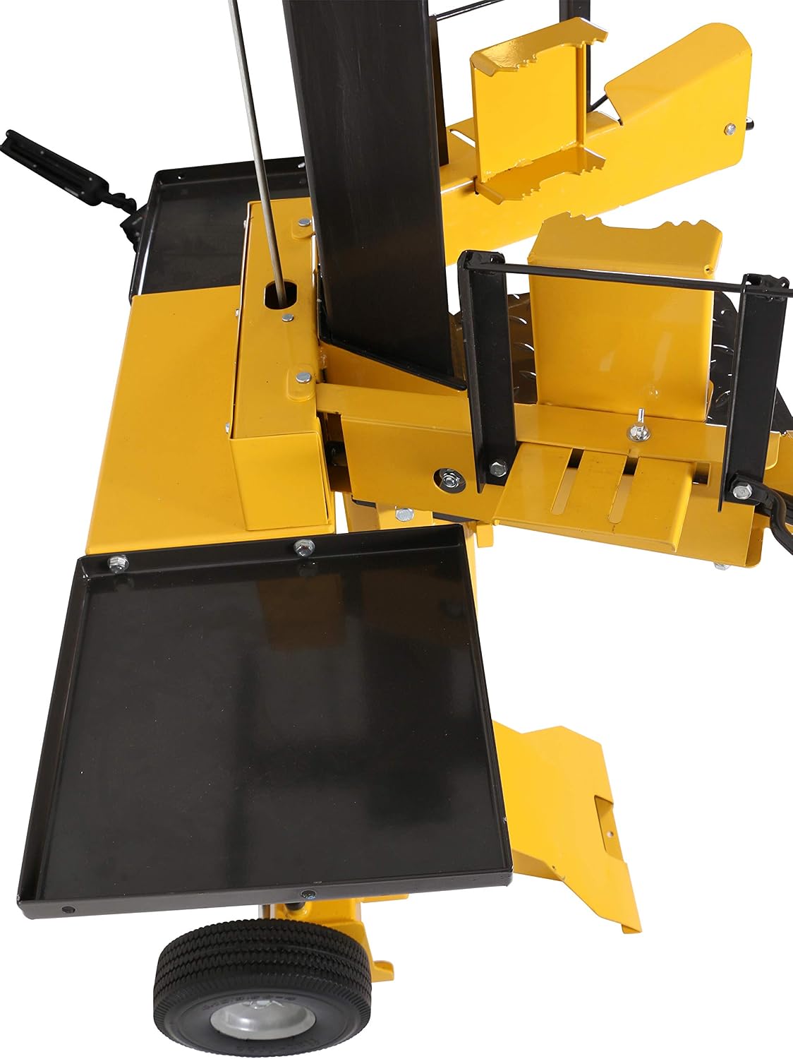 TEXAS Holzspalter 8t Brennholzspalter 8 Tonnen Spalter stehend 230V elektrisch 3500 Watt Power Split 820V | 8 Tonnen Spaltkraft | für Hart- und Weichholz geeignet | große stabile Räder