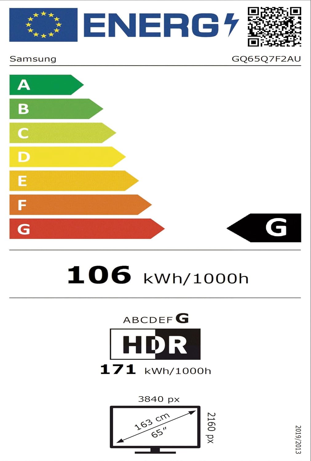 Samsung QLED Q7F2 4K 65 Zoll (163 cm) UHD, Q4 AI Prozessor, Quantum Dot, Upscaling, Knox Security, Gaming Hub, Smart TV, 2025