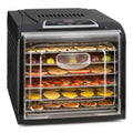 Klarstein Dörrautomat, Dörrgerät, Food Dehydrator, Dörrautomat aus Metall, Dehydrator Food Dryer, 9 Ablagen, 700 Watt, Touch-Display, Timer, Edelstahlheizelement, HotAir Circulation System, Schwarzo