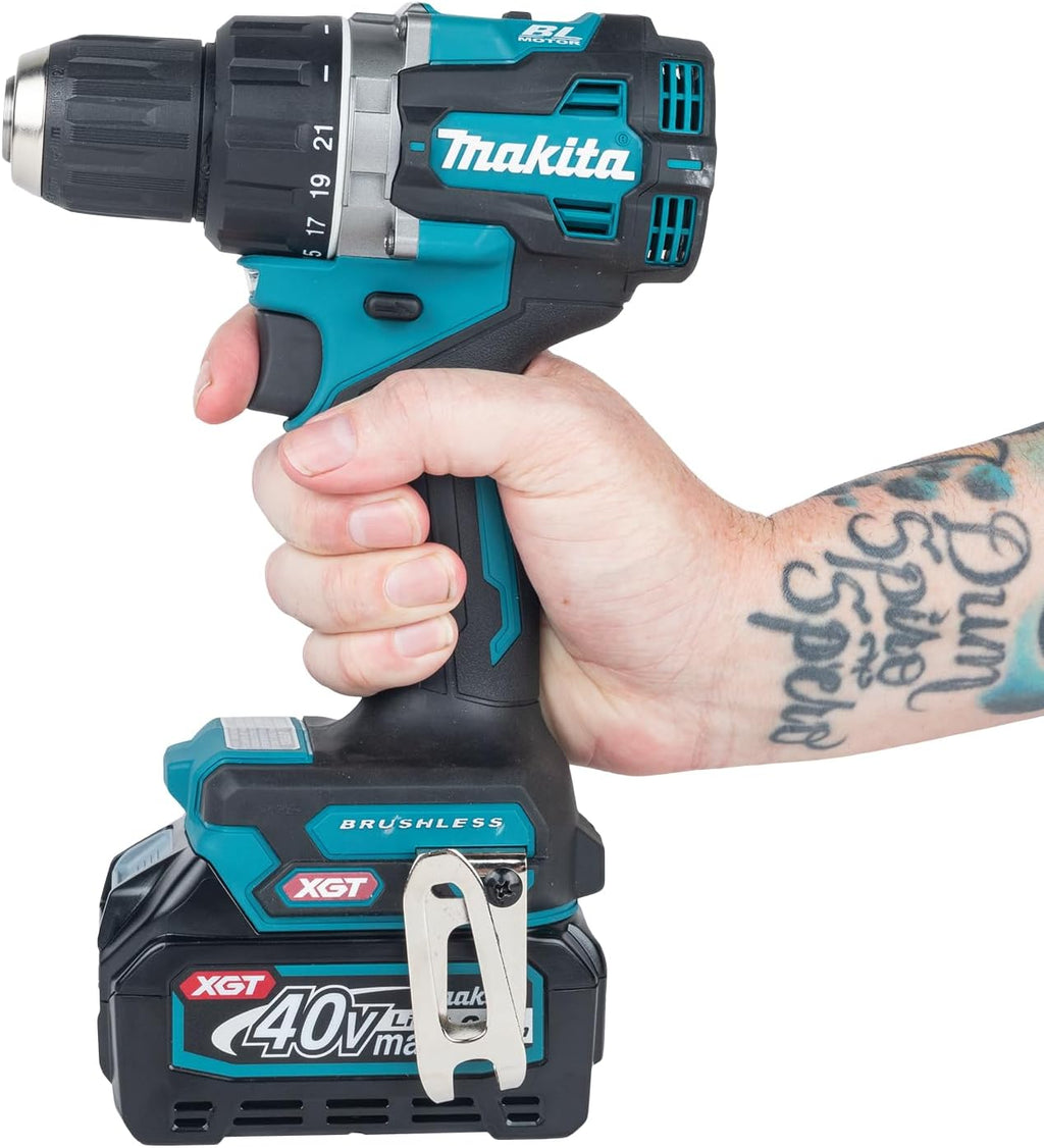 Makita DF002GA202 Akku-Bohrschrauber 40V max. / 2,0 Ah, 2 Akkus + Ladegerät im MAKPAC, Petrol