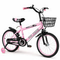 18 Zoll Kinderfahrrad, Verstellbarer Sitz & Lenker, Kohlenstoffstahlrahmen, Doppelbremsen, Stoßfeste Speichenräder, Magnetisches Blitzrad, Abnehmbare Stützräder