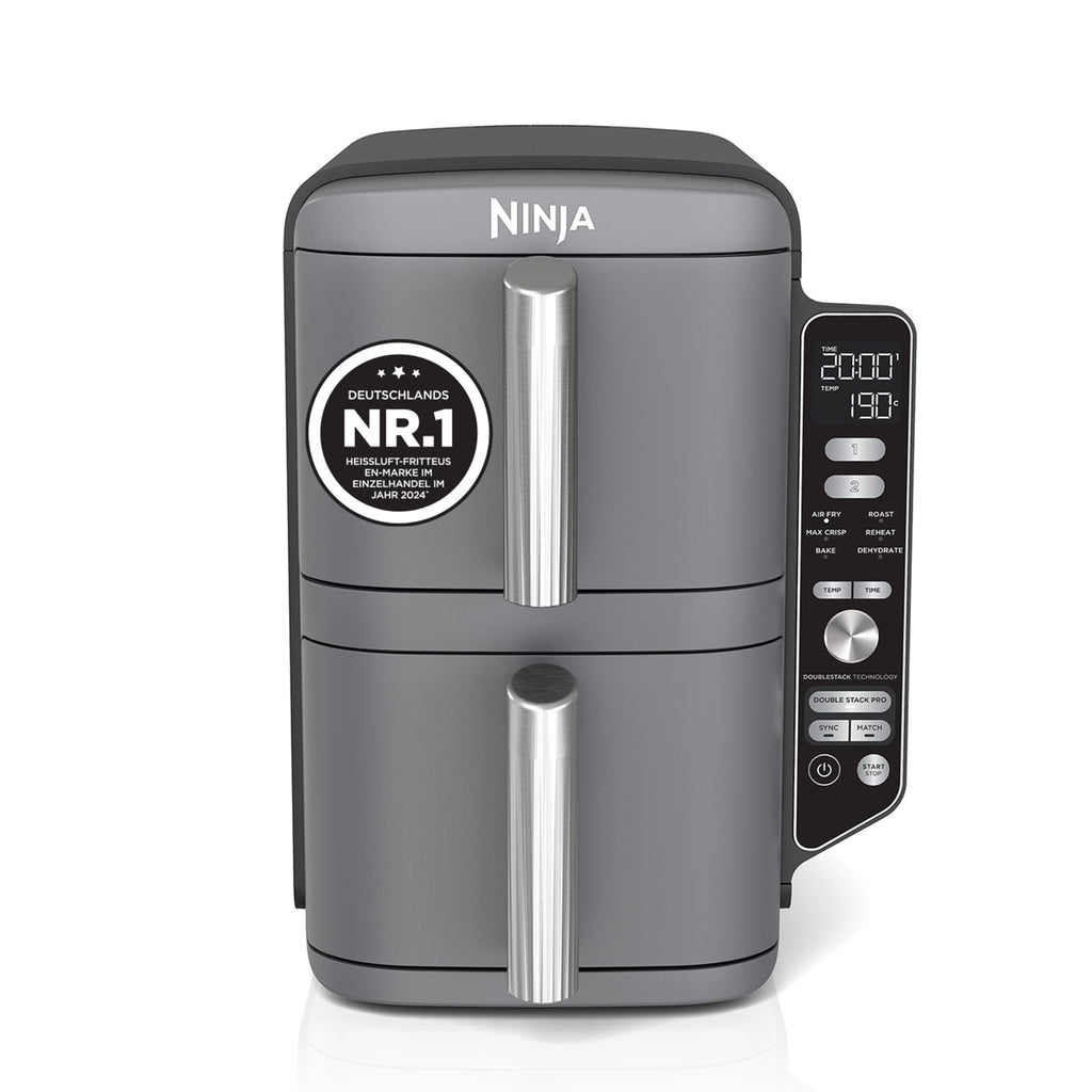 Ninja SL400EUCP Double Stack Heißluftfritteuse 9,5L – 4 Ebenen, 6 Funktionen, 2470W, Kupfer/Schwarz (Copy)