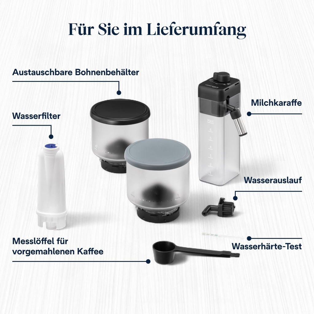 De'Longhi Rivelia - Kaffeevollautomat 16 Getränke Grau