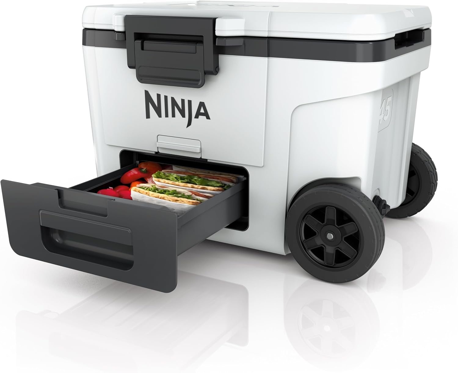 Ninja FrostVault Kühlbox mit Rollen und Isolierung, Wolkenweiß, FB245EUWH