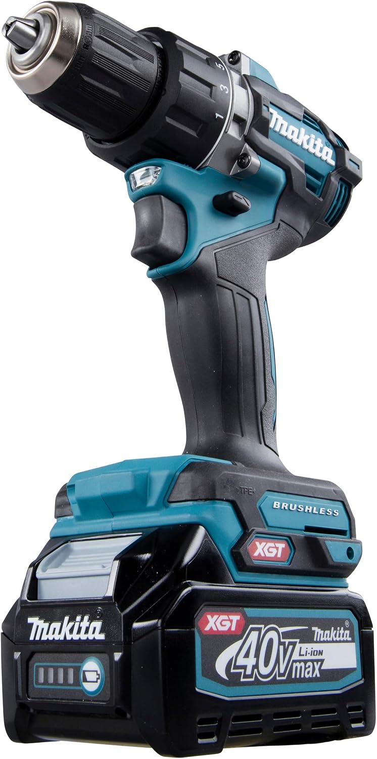 Makita DF002GA202 Akku-Bohrschrauber 40V max. / 2,0 Ah, 2 Akkus + Ladegerät im MAKPAC, Petrol