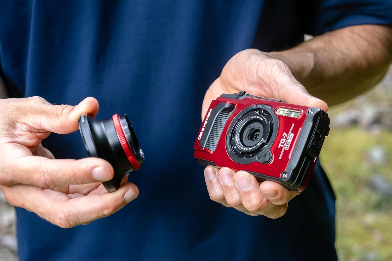 OM SYSTEM Tough TG-7 Outdoor Camera Waterproof & Shockproof F2.0 Red