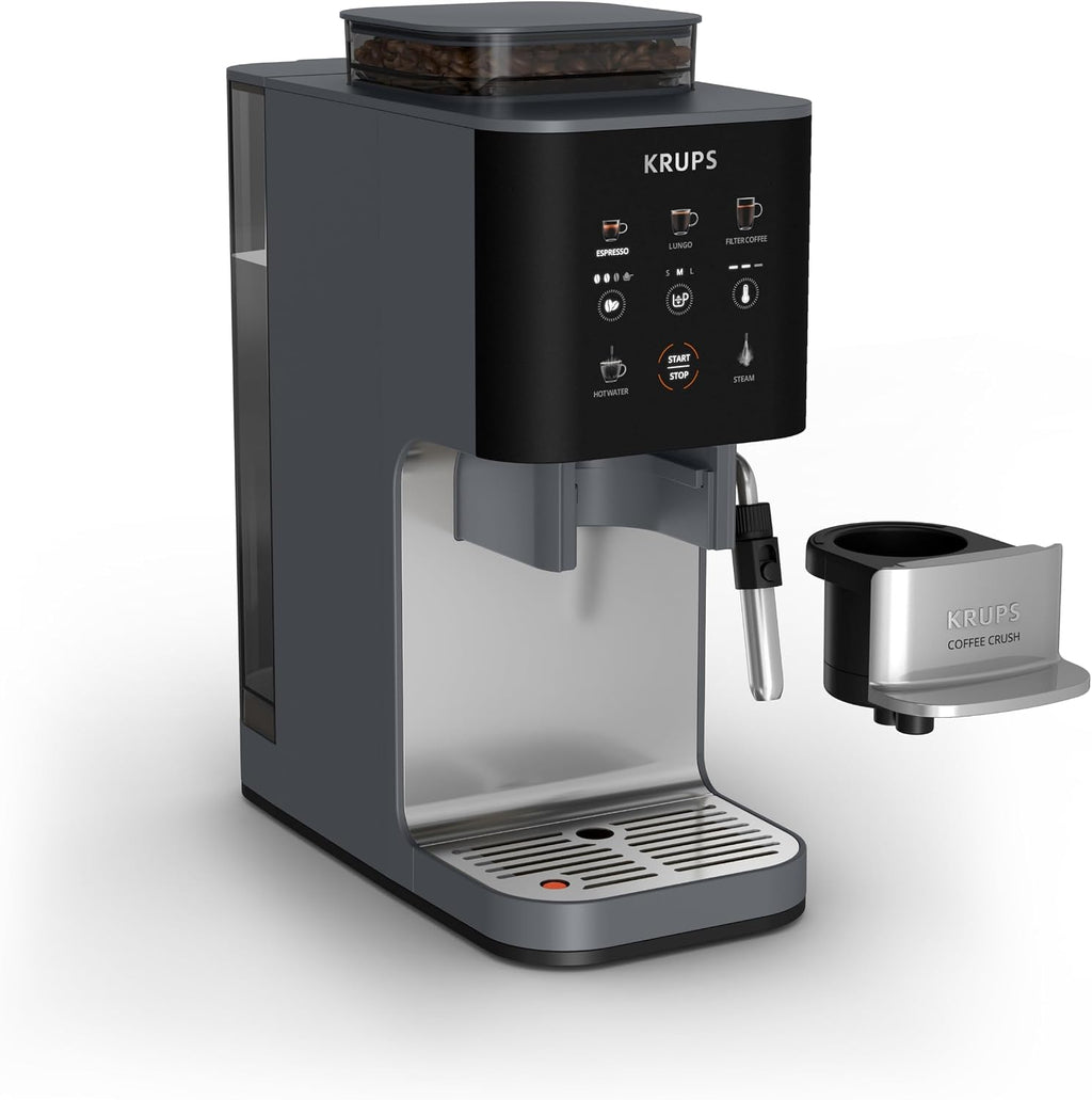 KRUPS Coffee Crush Edition, Espresso-Kaffeevollautomat, nur 15 cm Breite