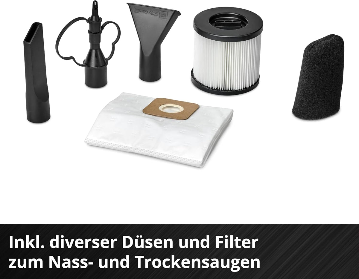 Einhell Professional Akku-Nass-Trockensauger TP-VC 18/10 Li BL L-Solo