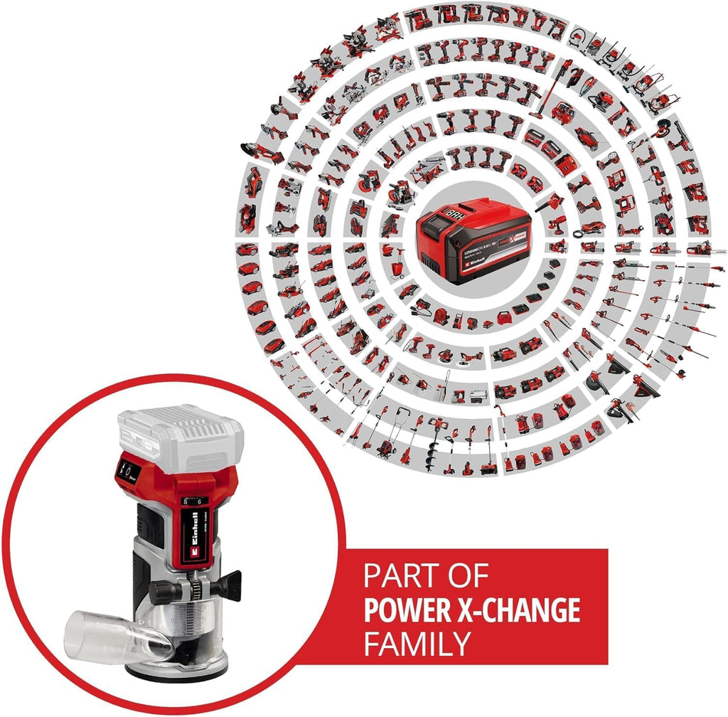 Einhell Professional Akku-Kantenfräse TP-ET 18 Li BL-Solo