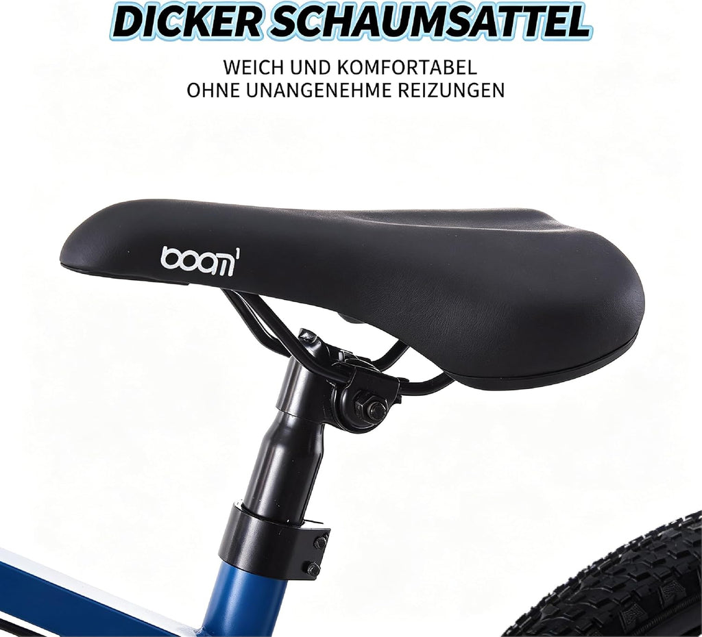 18/20/22/24 Zoll Kinder Mountainbike, Premium Kinderfahrrad für Jungen und Mädchen, Junior MTB mit Vorderer Aufhängung & Scheibenbremsen,Verstellbarer Sitz & Lenker,5–14 Jahren