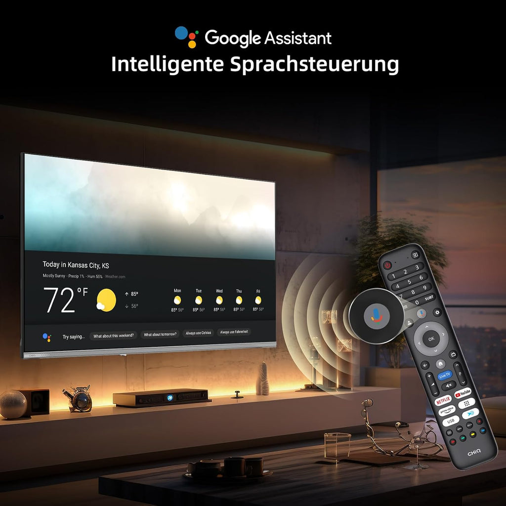 CHiQ L40QST 40 Zoll QLED Pro Google TV, Full HD, HDR10, Dolby Audio