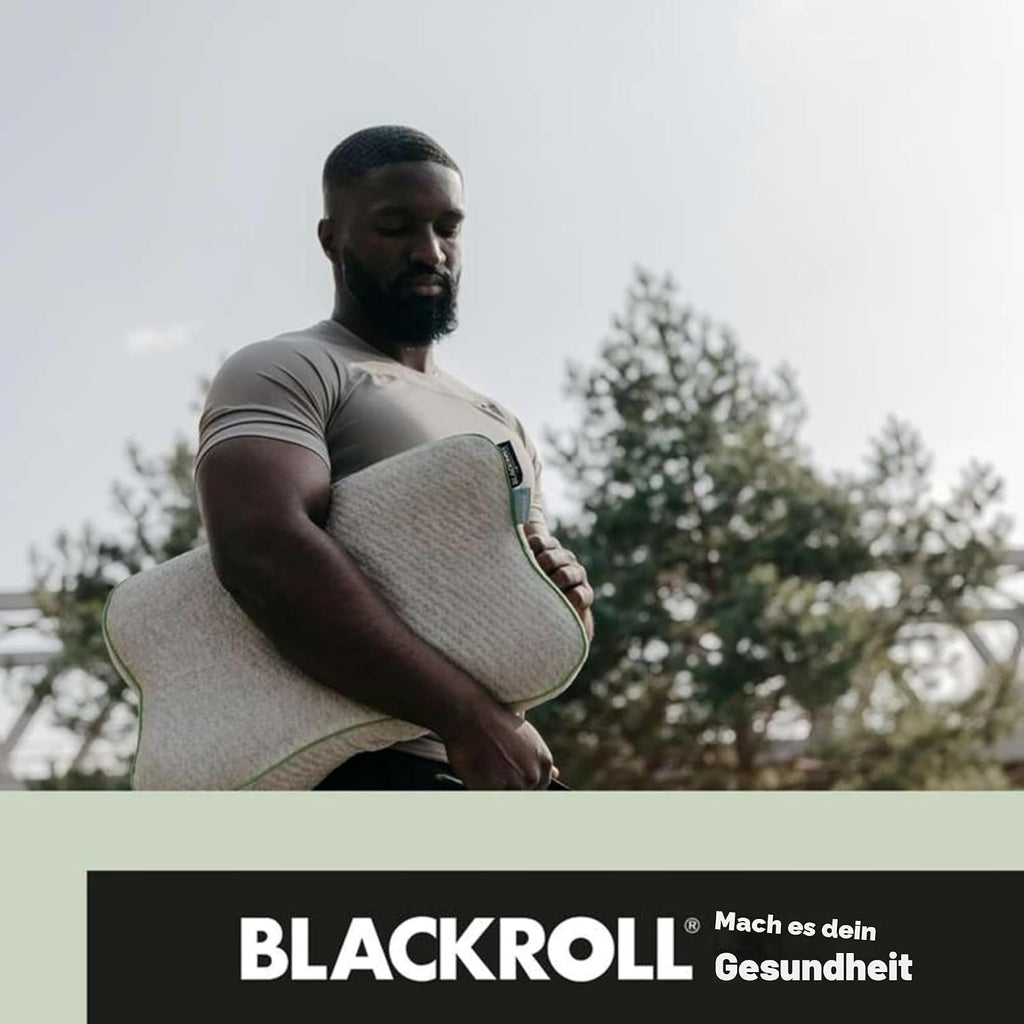 BLACKROLL® Recovery Pillow (50 x 30 cm), Kopfkissen für erholsamen Schlaf, ergonomisches Kissen mit Travel Bag für Reisen, Nackenkissen aus Viscose Memory Schaum, Made in Germany
