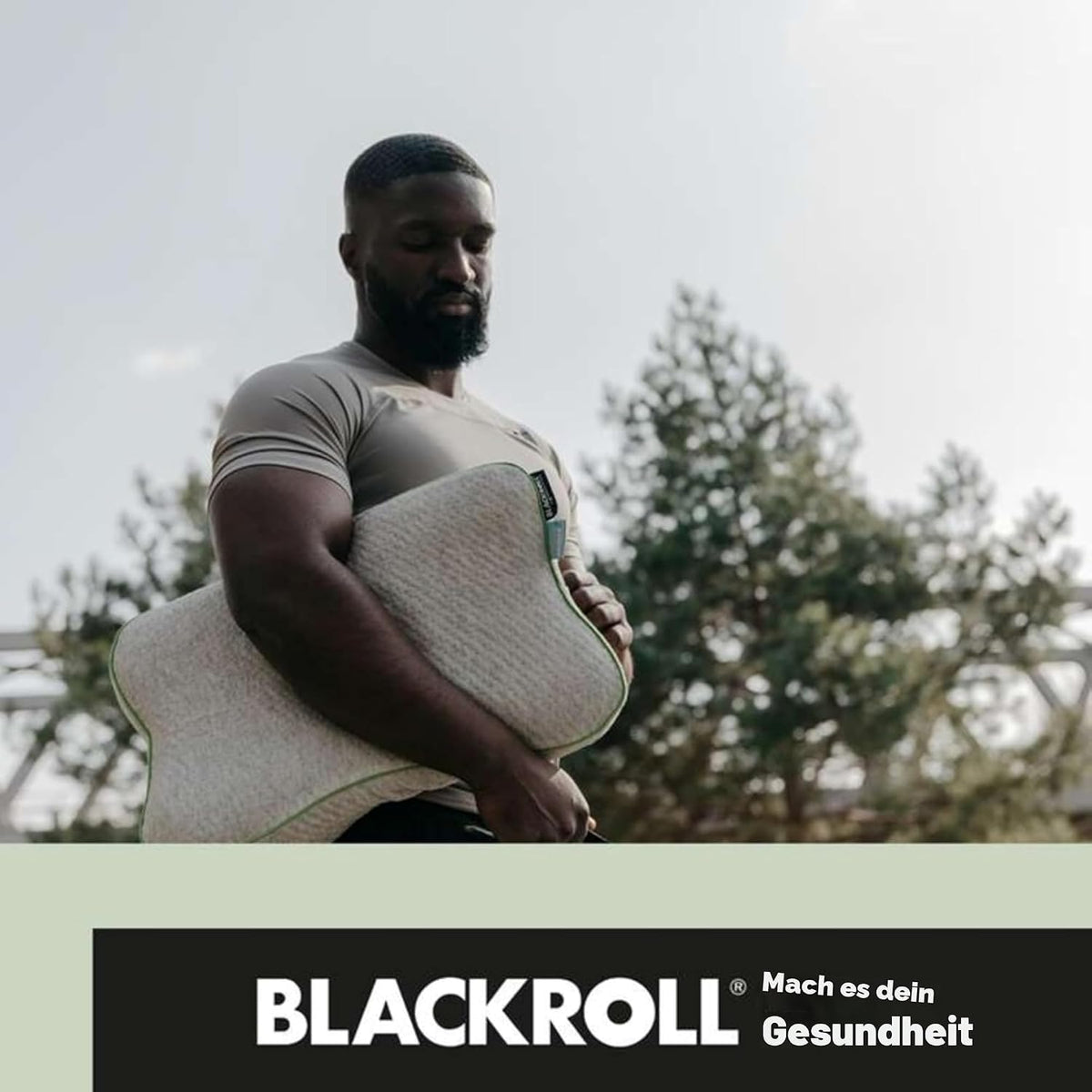 BLACKROLL® Recovery Pillow (50 x 30 cm), Kopfkissen für erholsamen Schlaf, ergonomisches Kissen mit Travel Bag für Reisen, Nackenkissen aus Viscose Memory Schaum, Made in Germany