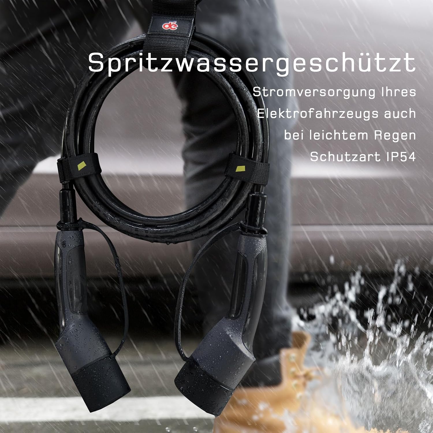 dé Typ 2 Ladekabel 22kW, Ladekabel Elektroauto Typ2 auf Typ 2[22kW, 3-Phasig, 32A] 7m mit Tragetasche, Kompatibel mit Model 3, e-UP, ID.3, Zoe, forTwo, Kona, e-Tron und andere EV/PHEV