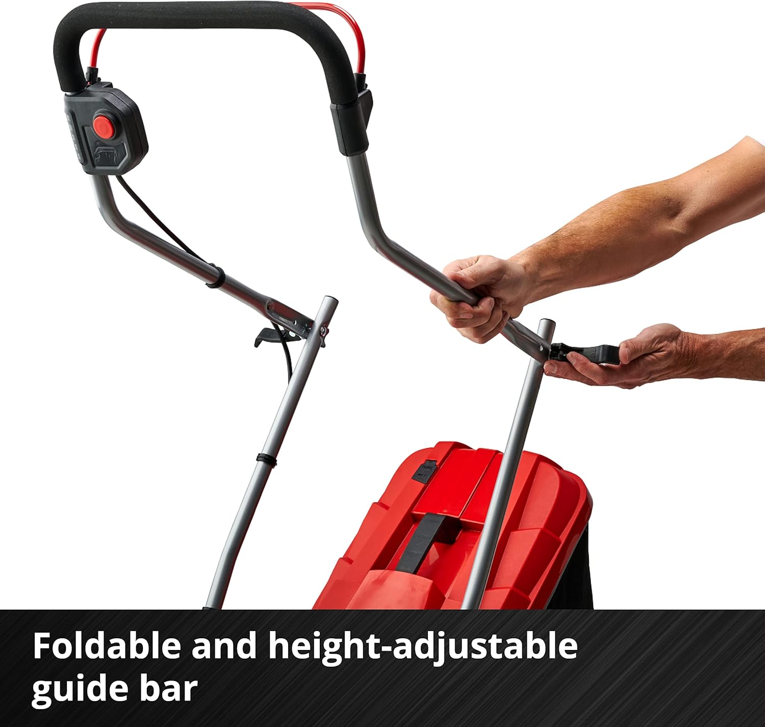 Einhell Cordless Lawnmower with Battery and Charger 18V PXC | 33cm Cutting Width, Brushless Motor, 30L Grass Box, 5 Cutting Heights GE-CM 18/33 Li Battery Lawn Mower