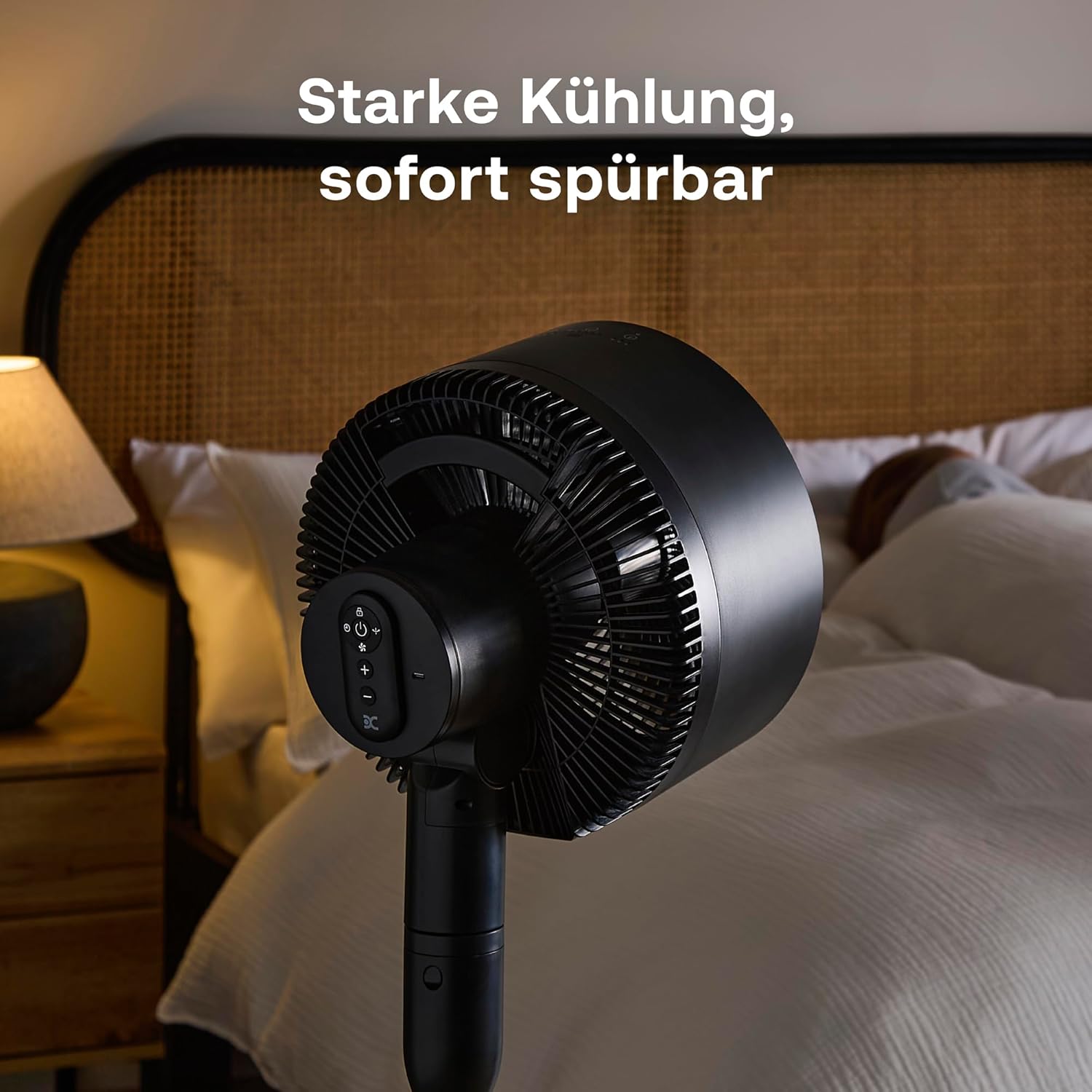 Dimplex DUOCOOL Smart Wireless 2-in-1 Akku-Ventilator – 45h, 36dB, IP54, 20m, Alexa, App, Schwarz