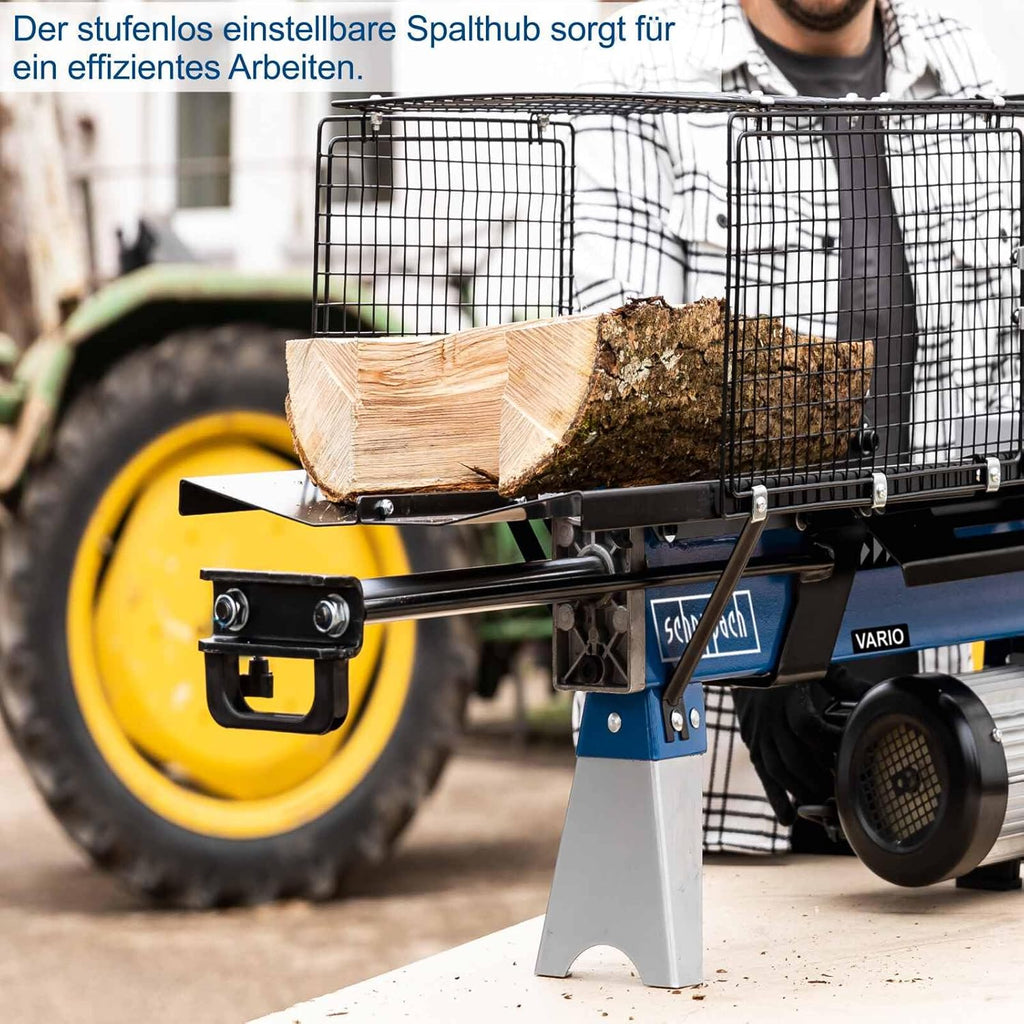 Scheppach liegend Holzspalter HL760LS Brennholzspalter mit Untergestell | Spaltkraft 7 Tonnen | 2200W - 230V | Spaltgutlänge 52cm | SpaltgutØ 25cm | Rücklauf & Einstellbarer Hub | Hydraulikspalter