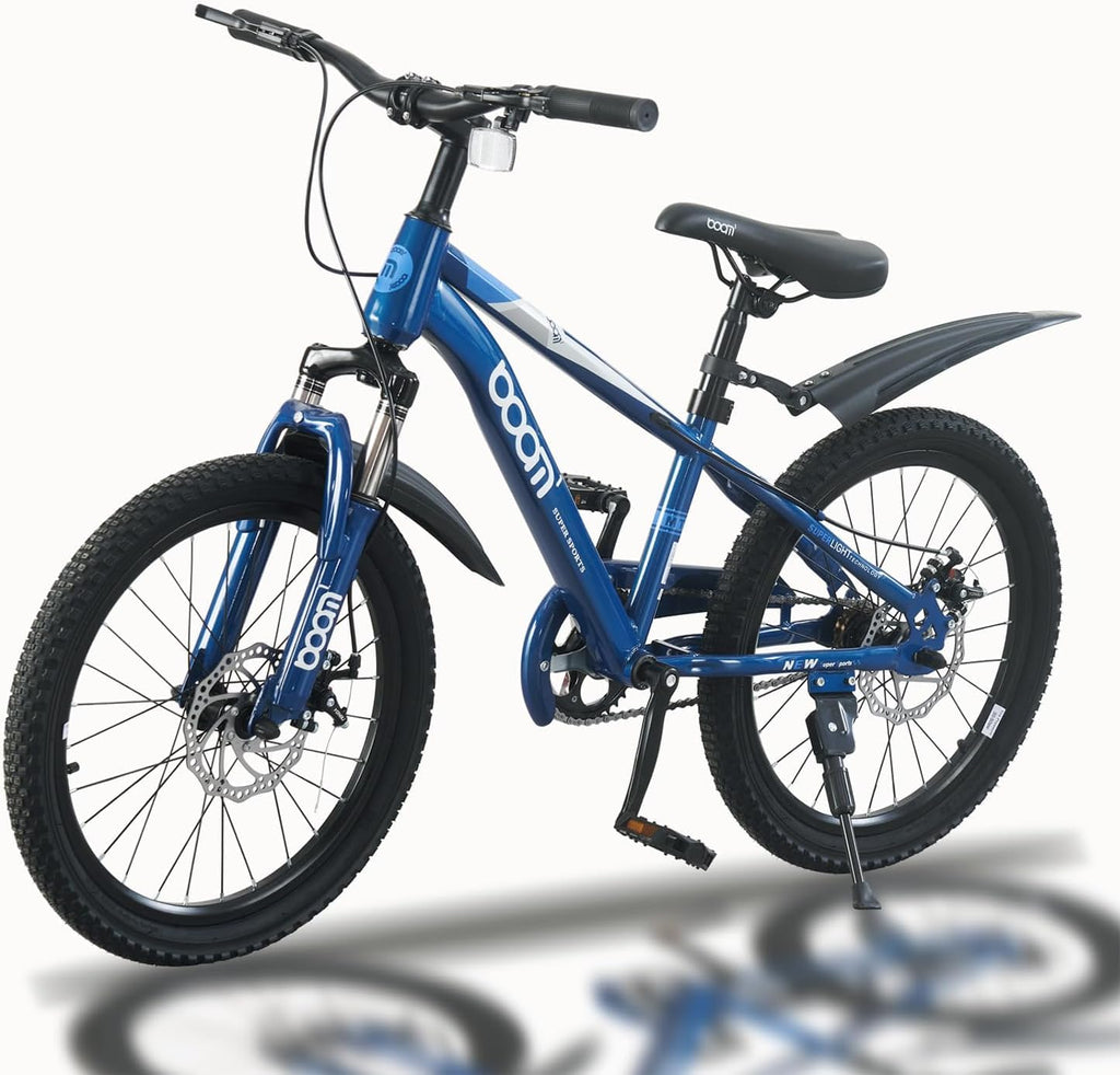 Kinderfahrrad Mountainbike für Jungen Mädchen 5-14 Jahre, 18/20/22 Zoll, Stoßdämpfer, Doppelscheibenbremse, Schlammbrett