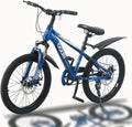 Kinderfahrrad Mountainbike für Jungen Mädchen 5-14 Jahre, 18/20/22 Zoll, Stoßdämpfer, Doppelscheibenbremse, Schlammbrett