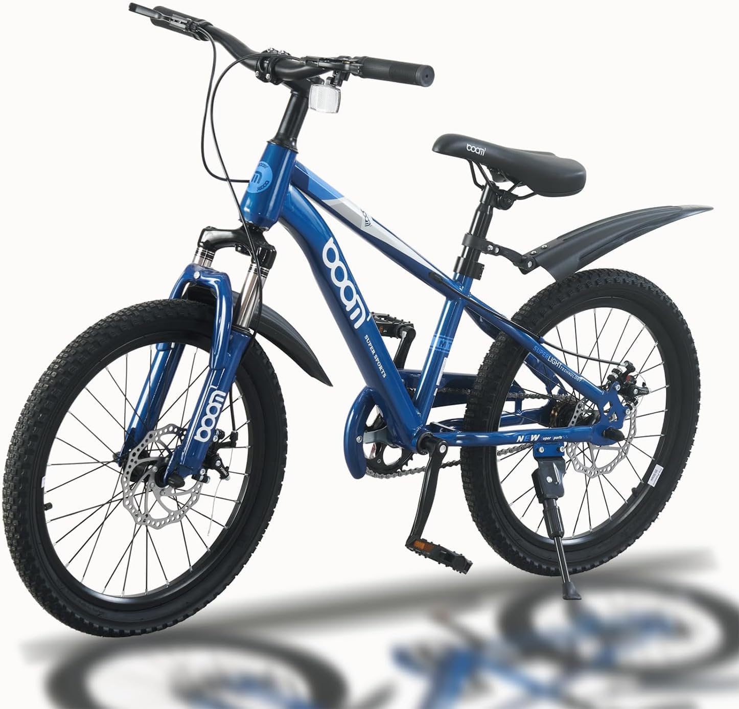 Kinderfahrrad Mountainbike für Jungen Mädchen 5-14 Jahre, 18/20/22 Zoll, Stoßdämpfer, Doppelscheibenbremse, Schlammbrett