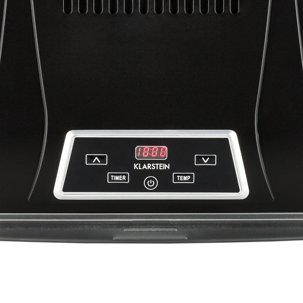 Klarstein Dörrautomat, Dörrgerät, Food Dehydrator, Dörrautomat aus Metall, Dehydrator Food Dryer, 9 Ablagen, 700 Watt, Touch-Display, Timer, Edelstahlheizelement, HotAir Circulation System, Schwarzo