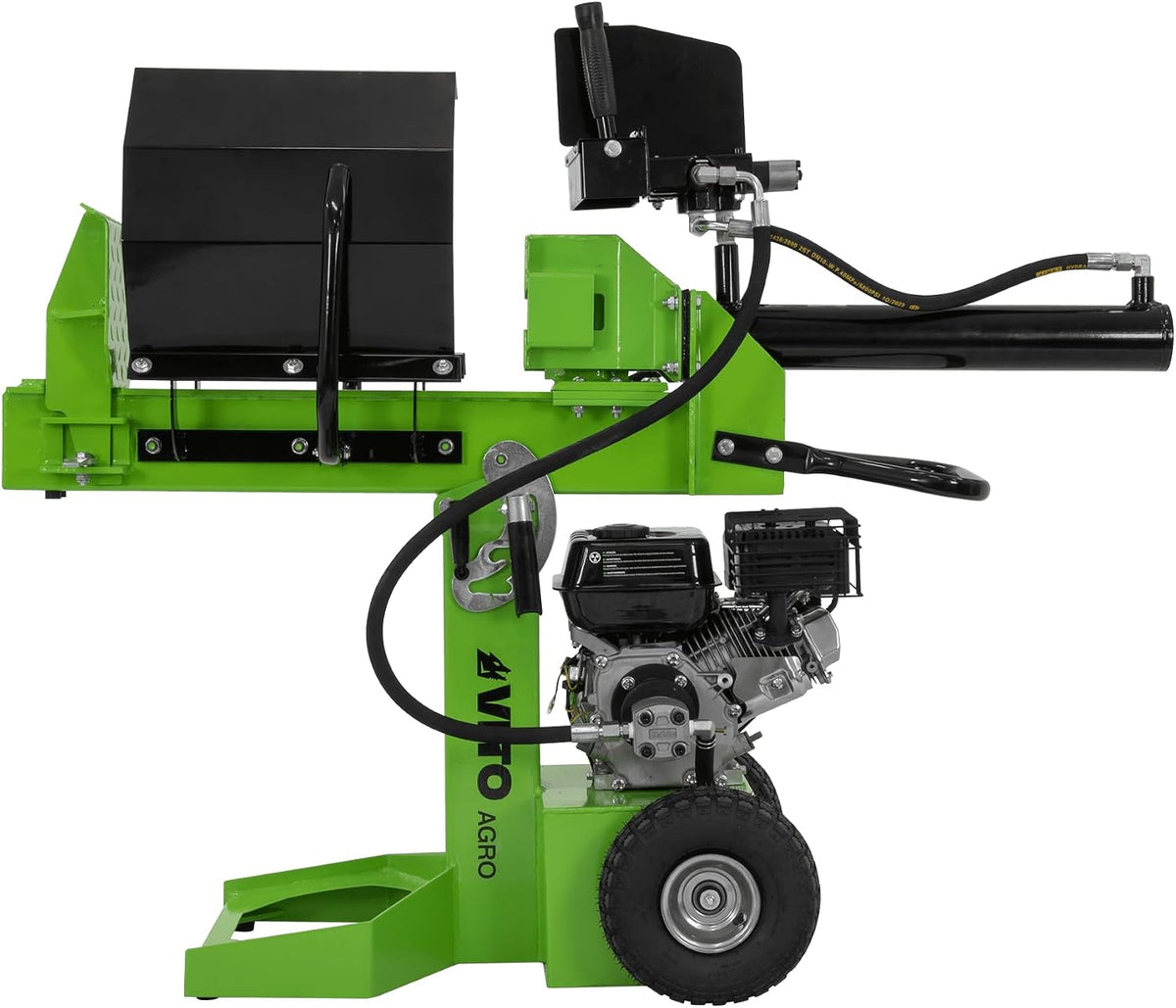 VITO Garden Benzin Holzspalter 12t mit 3 Arbeitspositionen, leistungsstarker 4T-Verbrennungsmotor mit 7 PS / 5200W, EURO 5 max - VIRLG12 Holzspalter 12 tonnen vertikal, horizontal, diagonal