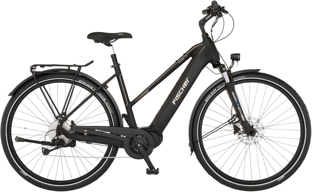 Fischer E-Bike Trekking VIATOR 4.2i Active Electric Bicycle for Men and Women, RH 50, Mid Motor 80 Nm, 36 V Battery