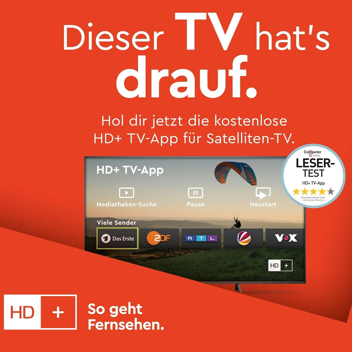 TELEFUNKEN D43U790B2CW Fernseher 43 Zoll VIDAA Smart TV 4K UHD Auflösung
