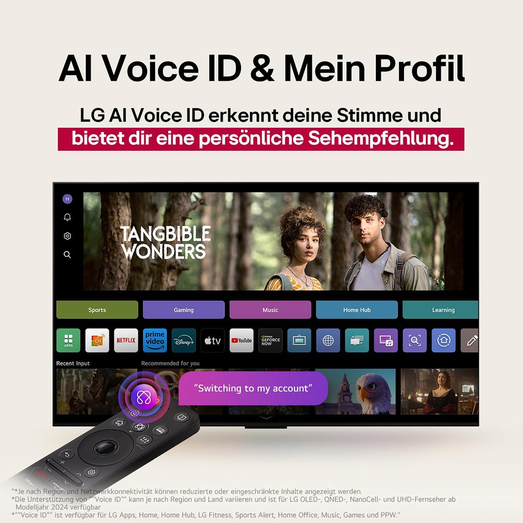 LG OLED65G59LS TV 65 Zoll (165 cm) 4K OLED evo AI TV (α11 Gen2 4K AI Prozessor, webOS 25, 120Hz (VRR bis zu 165Hz)) [Modelljahr 2025]