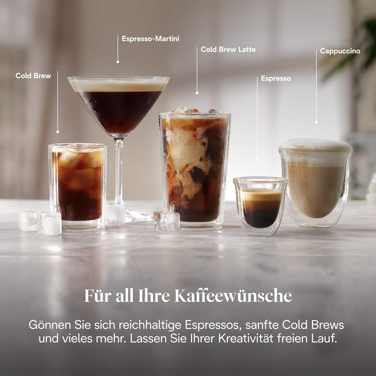 De'Longhi Dedica Duo - Manuelle Espressomaschine mit Cold Brew Grün