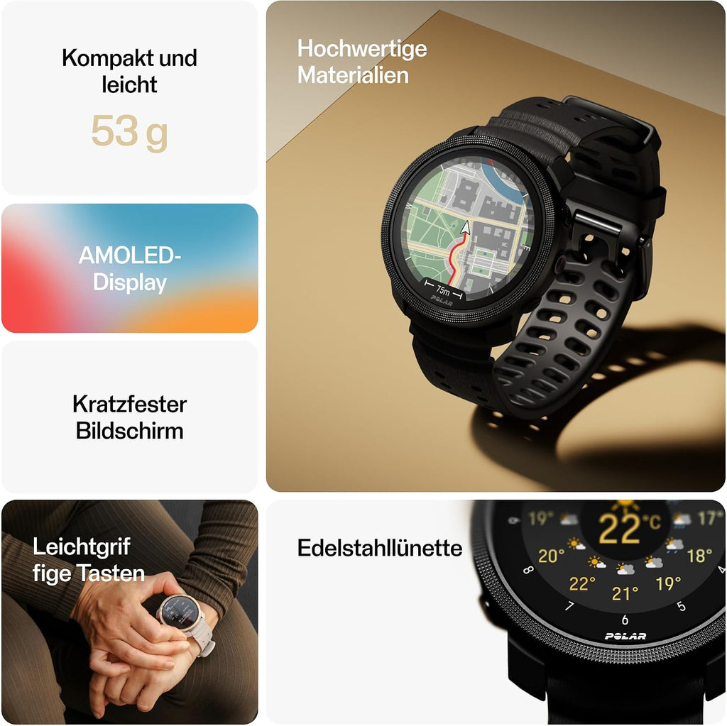 Polar Vantage M3 GPS-Laufuhr mit AMOLED
