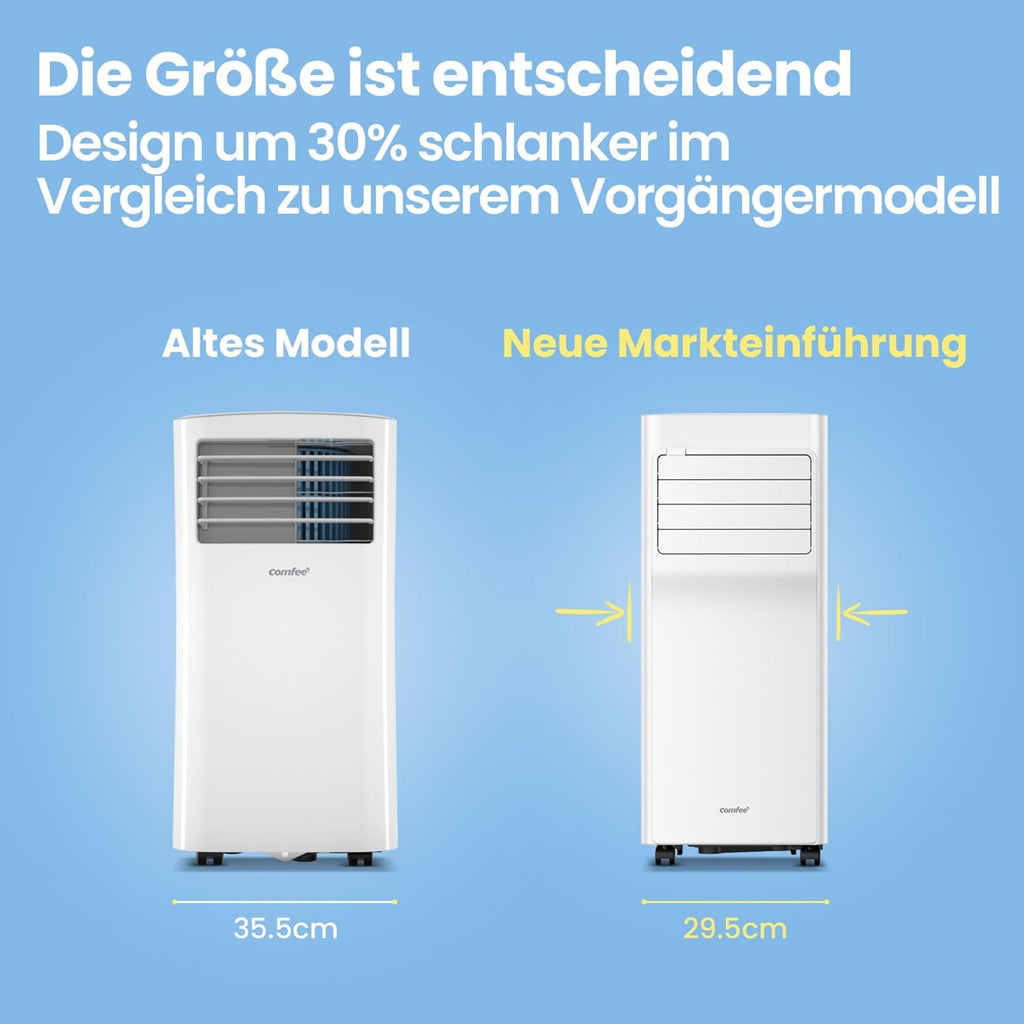 Comfee Breezy Cool Pro 2.6 Mobiles Klimagerät 9.000 BTU – A, R290, App & Alexa, Weiß (Copy)