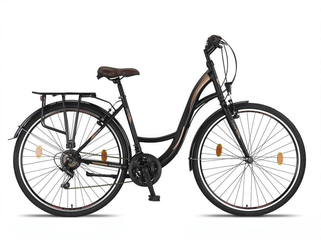 Licorne Bike Stella Premium City Bike in 20",24",26",28" Fahrrad für Mädchen, Jungen, Herren und Damen 21 Gang-Schaltung (6 Gang bei 20 Zoll) Hollandfahrrad Citybike