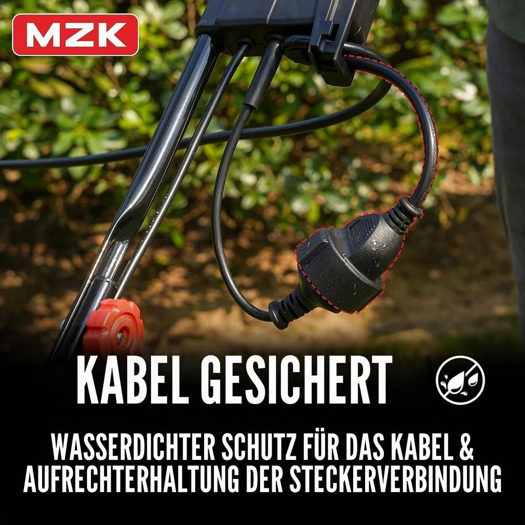 MZK Elektro Vertikutierer & Rasenlüfter, 38 cm, 3700 U/min